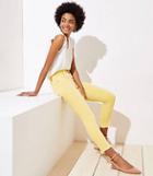 Loft Modern Slim Pocket Skinny Crop Jeans In Yellow