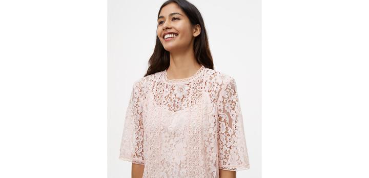 Loft Floral Lace Top