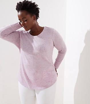 Loft Plus Long Sleeve Shirttail Tee