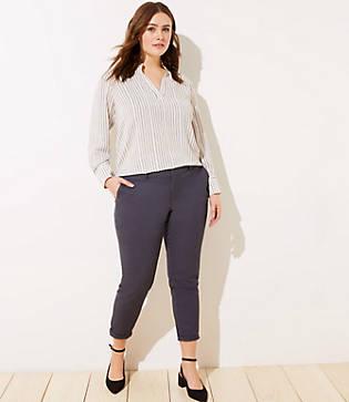 Loft Plus Roll Cuff Girlfriend Chinos