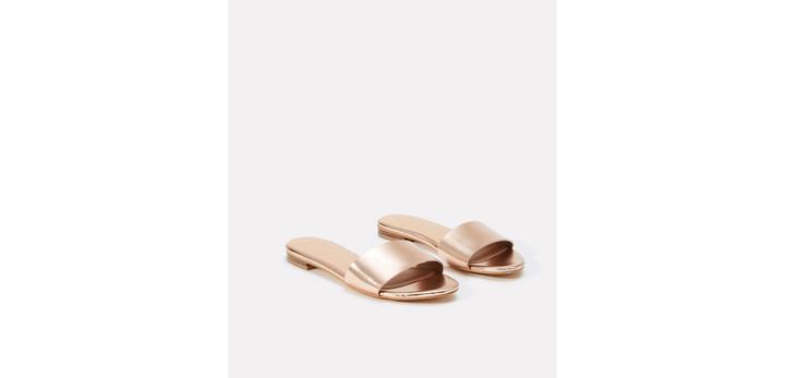 Loft Metallic Slide Sandals