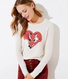 Loft Luxe Knit Fox Sweater