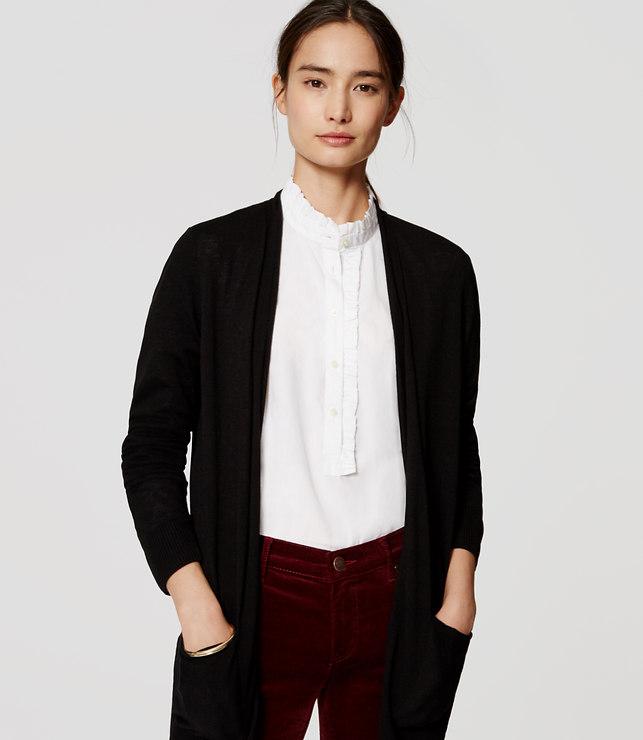 Loft Open Pocket Cardigan