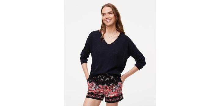 Loft Back Slit Sweater