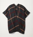 Loft Plaid Poncho