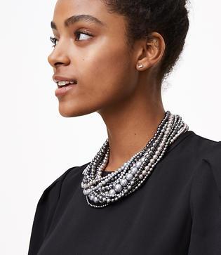 Loft Midnight Torsade Necklace