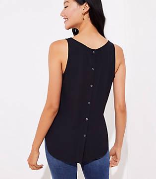 Loft Button Back Tank