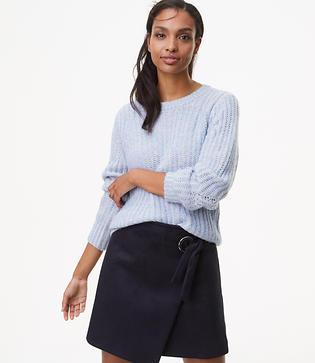 Loft Slouchy Stitched Sweater