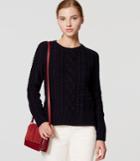 Loft Beaded Cable Sweater