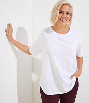 Loft Plus Vintage Soft Elbow Sleeve Tee