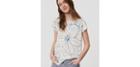 Loft Sketched Floral Boatneck Tee