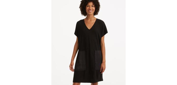 Loft Lou & Grey Linen Jersey Tie Back Dress
