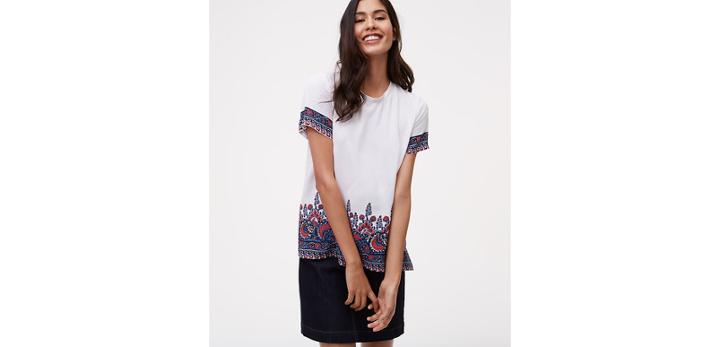 Loft Fan Floral Clean Tee