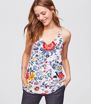 Loft Flowerbed Double Strappy Cami