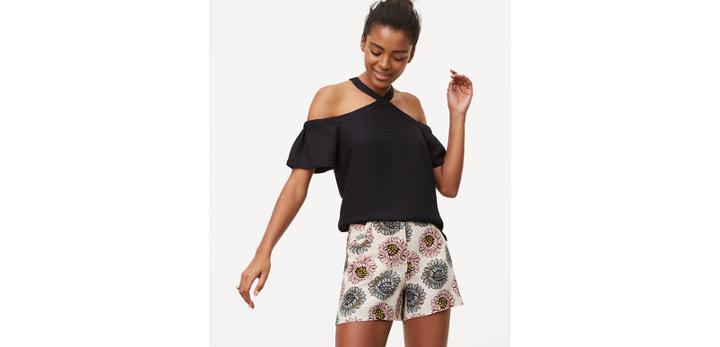 Loft Cold Shoulder Top