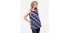 Loft Sl Stripe Structured Knit Top