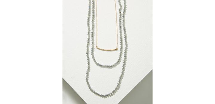Loft Bar Layered Beaded Necklace