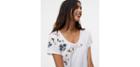 Loft Petal Embroidered Vintage Soft Tee