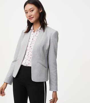 Loft Paneled Knit Blazer