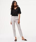 Loft Striped Relaxed Ankle Pants