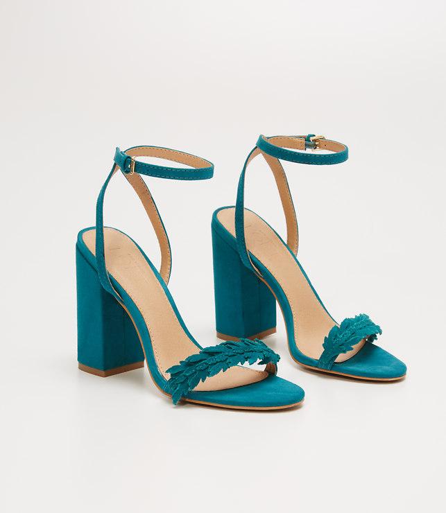 Loft Leafed Block Heel Sandals