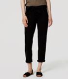 Loft Cropped Tie Waist Chinos In Marisa Fit
