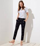 Loft Skinny Floral Embroidered Bi-stretch Pants In Marisa Fit