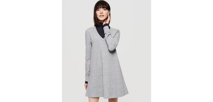 Loft Lou & Grey Rebound Terry V-neck Dress