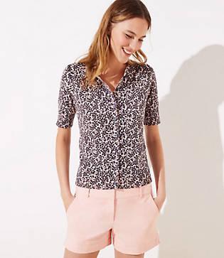 Loft Vines Signature Short Sleeve Cardigan