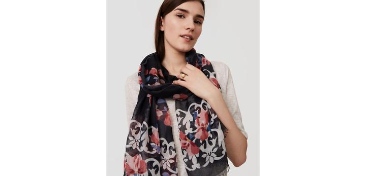 Loft Hibiscus Scarf