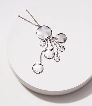 Loft Disc Dangle Pendant Necklace