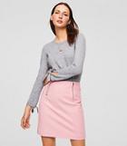 Loft Double Zip Bi-stretch Skirt
