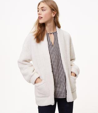 Loft Fleece Open Cardigan