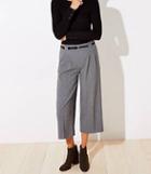 Loft Belted High Waist Wide Leg Crop Pants