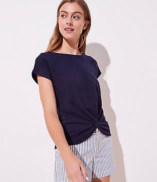 Loft Twist Boatneck Tee