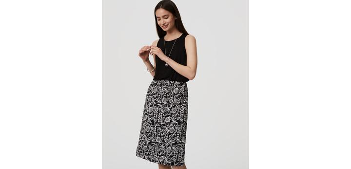 Loft Floral Duet Dress