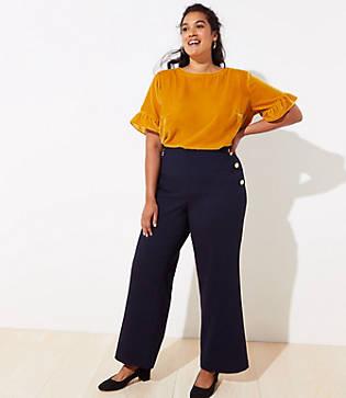 Loft Plus Sailor High Waist Wide Leg Pants