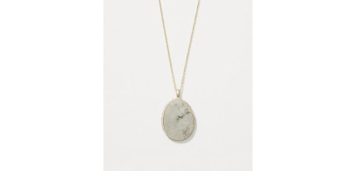 Loft Lng Ocean Reversible Pendant Necklace