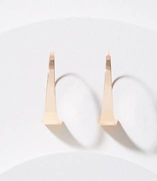 Loft Contoured Pull Through Hoop Earrings