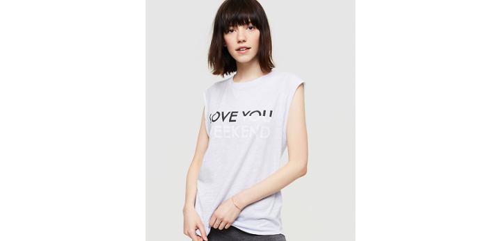 Loft Lou & Grey Love You Weekend Airy Cotton Tee