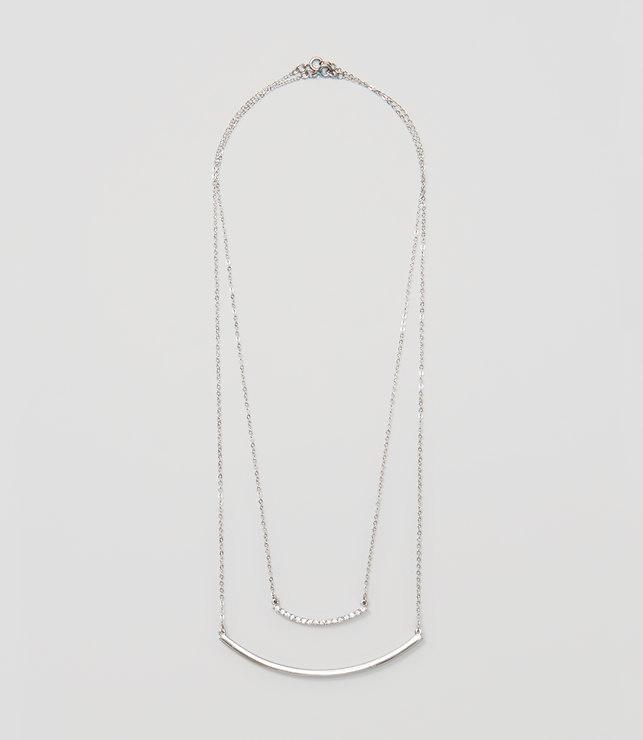 Loft Pave Bar Necklace