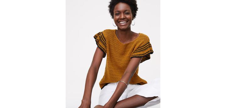 Loft Sunset Flutter Sweater