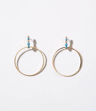 Loft Stone Ring Drop Earrings