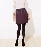 Loft Faux Leather Pull On Skirt