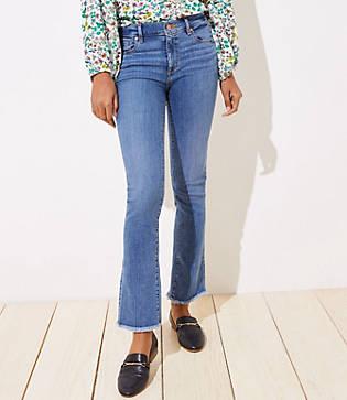 Loft Modern Bootcut Jeans In Classic Light Indigo Wash