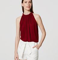 Loft Gathered Halter Top