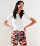Loft Floral Shorts With 6 Inch Inseam