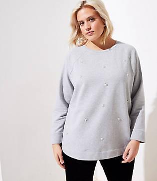 Loft Plus Embellished Sweatshirt