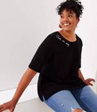 Loft Plus Take Me Away Sweatshirt Tee