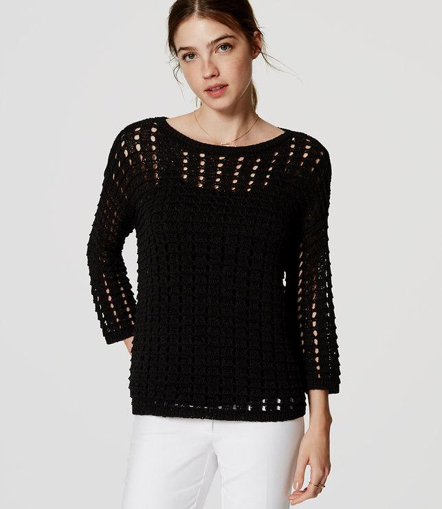Loft Open Stitch Sweater